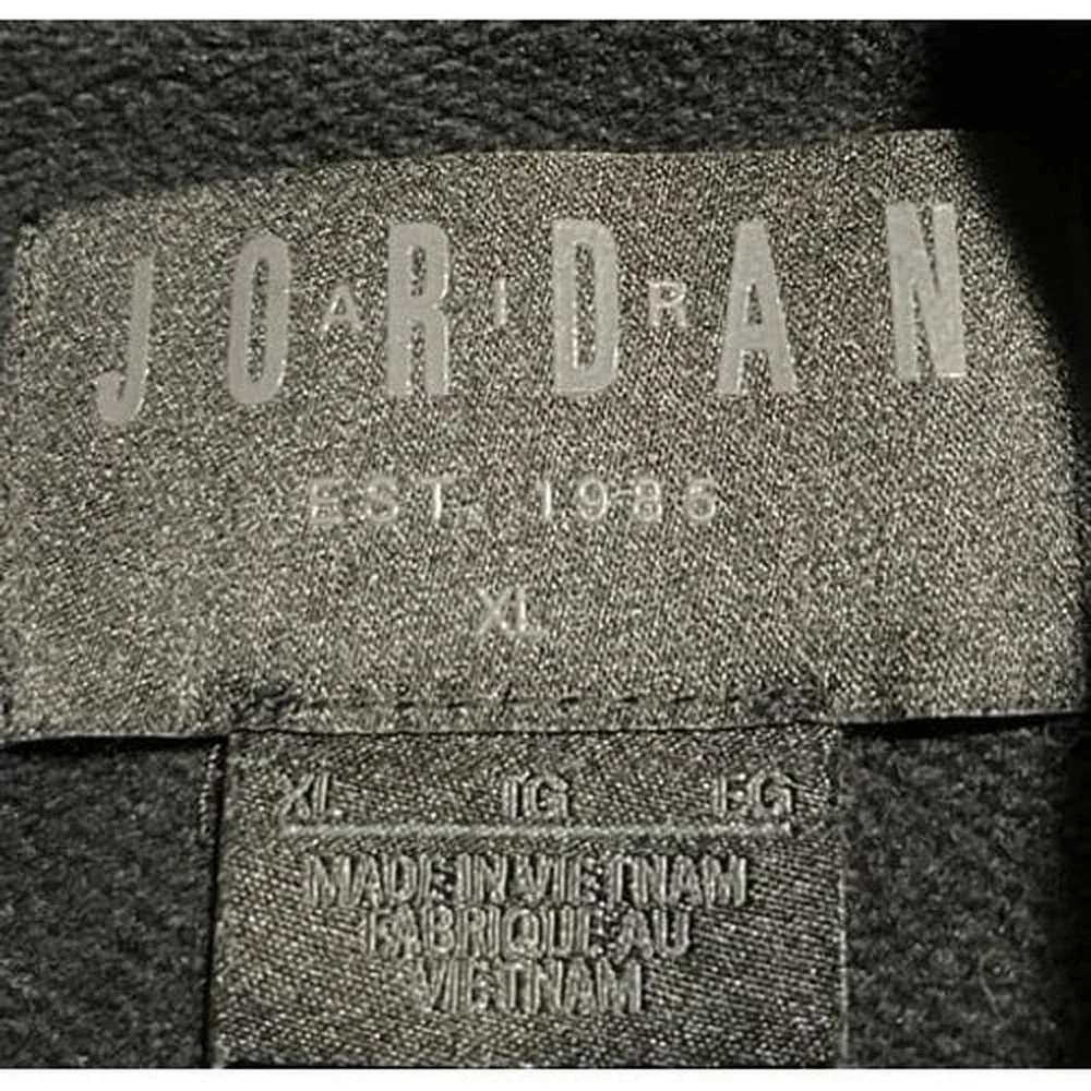 Mens Air Jordan Jumpman Black Thick Drawstring Sweatshirt Pullover Hoodie